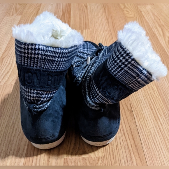 FINAL PRICE The Original Moon Boot 9 EU 40 Women's Houndstooth Snow Boots Rare - Picture 4 of 5